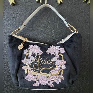 NWT Juicy Couture Juicy In Bloom Hobo - Liquorice